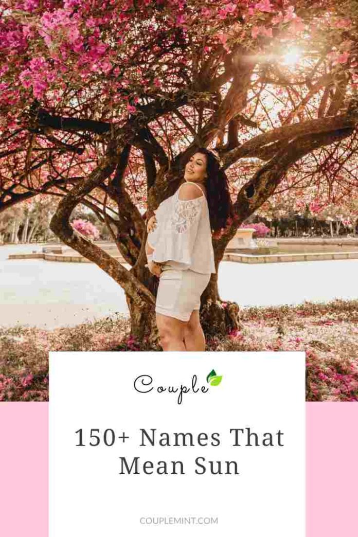 150 Names That Mean Sun Brilliant Ideas For Little Stars