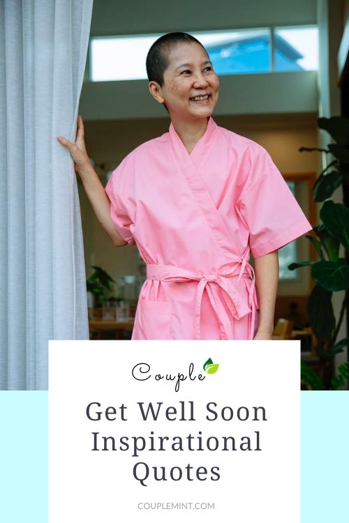 Get well soon inspirational quotes infographic