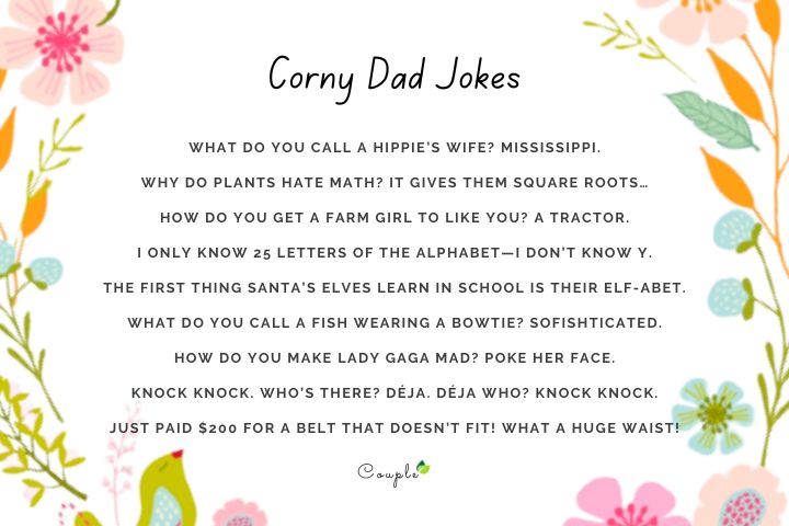 Funny corny dad jokes