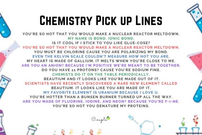 100+ Best Chemistry Pick Up Lines No One Can Ignore