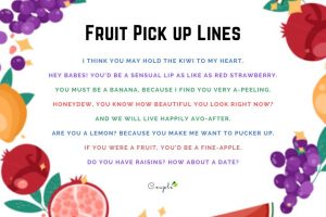 fruit pick up lines dirty